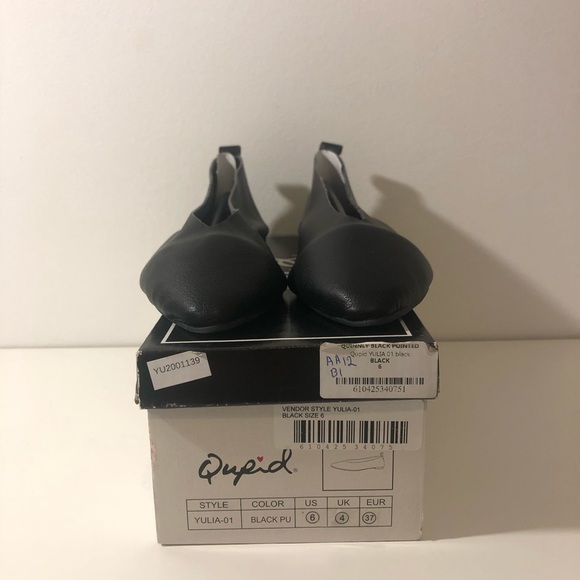 Qupid Yulia Quinnly Pointed Toe Ballerina Flats - Picture 5 of 12